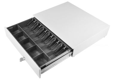Çin Ivory Large Cash Drawer / Heavy Duty Metal Drawers Removable Tray 10.5 KG 490 Fabrika